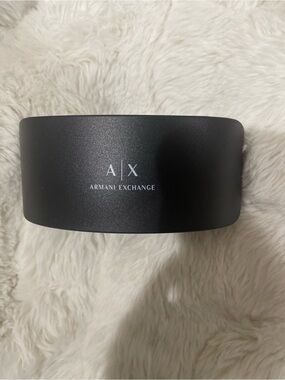 Armani Exchange Black Hard Shell Sunglasses Case with Logo